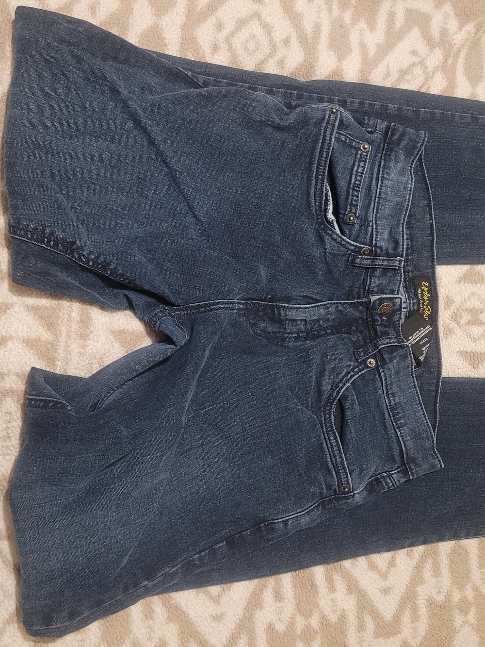Urban Star Men's Jeans in Dark Blue Stretch Denim